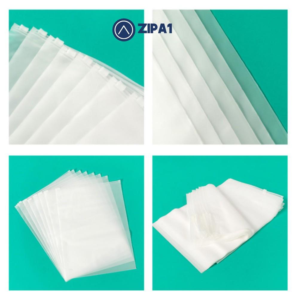 10 Túi zip lụa 2 MẶT NHÁM siêu đẹp, bền, siêu chống thấm, tiện lợi - Túi zipper A1005 - Zip A1