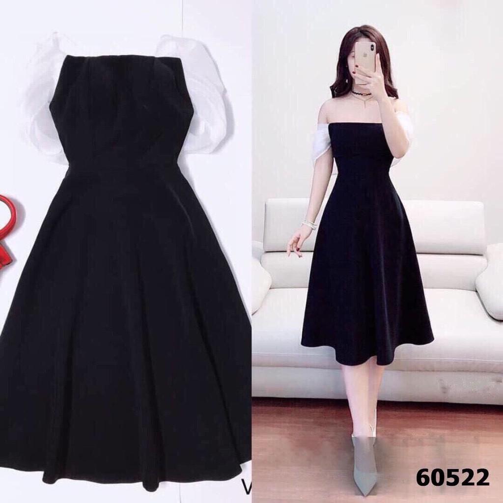 Đầm xòe tiểu thư phối voan cực đẹp HOT 2020/ Có size XXL