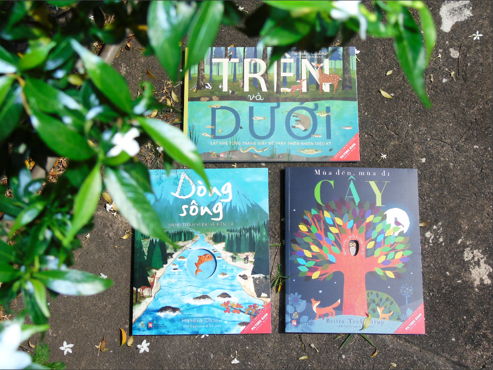 Combo Ehon Song Ngữ Thiên Nhiên Diệu Kỳ Bộ 3 Cuốn Mùa Đến Mùa Đi - Cây Dòng Sông Trên Và Dưới