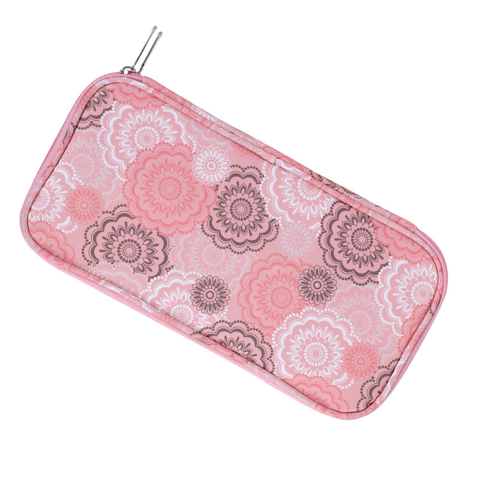 Knitting Storage Bag with Zipper Travel Organizer Empty Knitting Bag