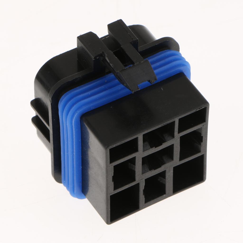 4Pcs 12V 40A 4PINS Relay Wiring Inside the Waterproof Socket with Terminals