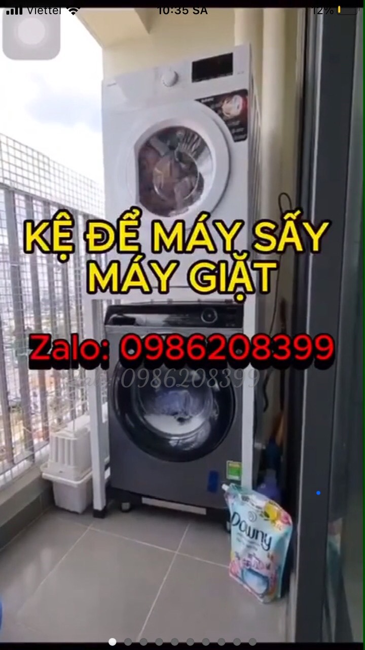 KỆ ĐỂ MÁY SẤY MÁY GIẶT - THÉP SƠN TĨNH ĐIỆN