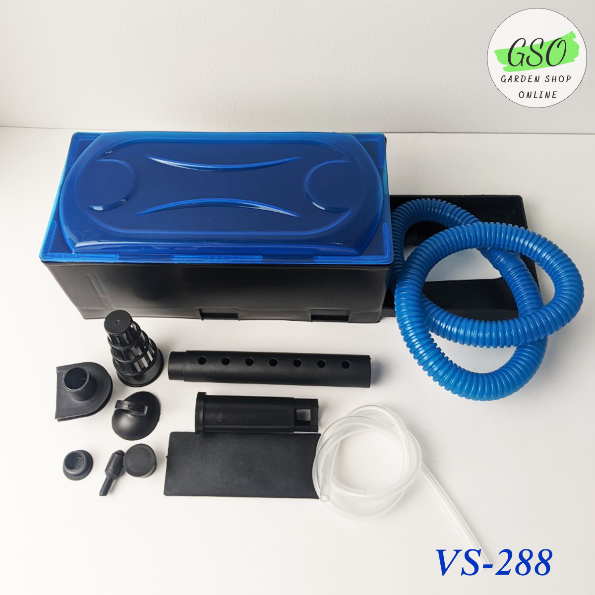 Máy bơm kèm hộp lọc VIPSUN VS288 công suất 15w - máy lọc nước cho hồ cá - TẶNG kèm bông lọc