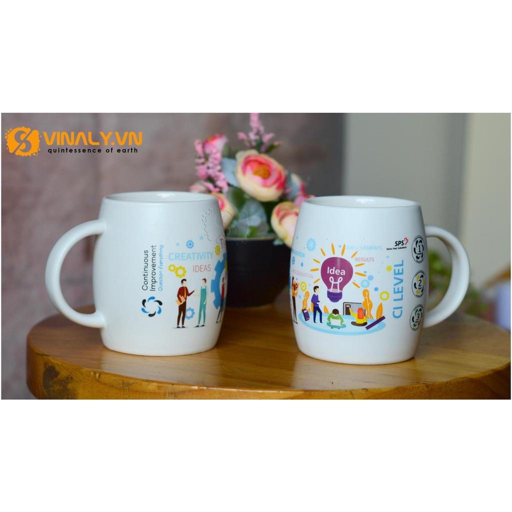 LY SỨ TRỐNG MEN MÁT IN LOGO