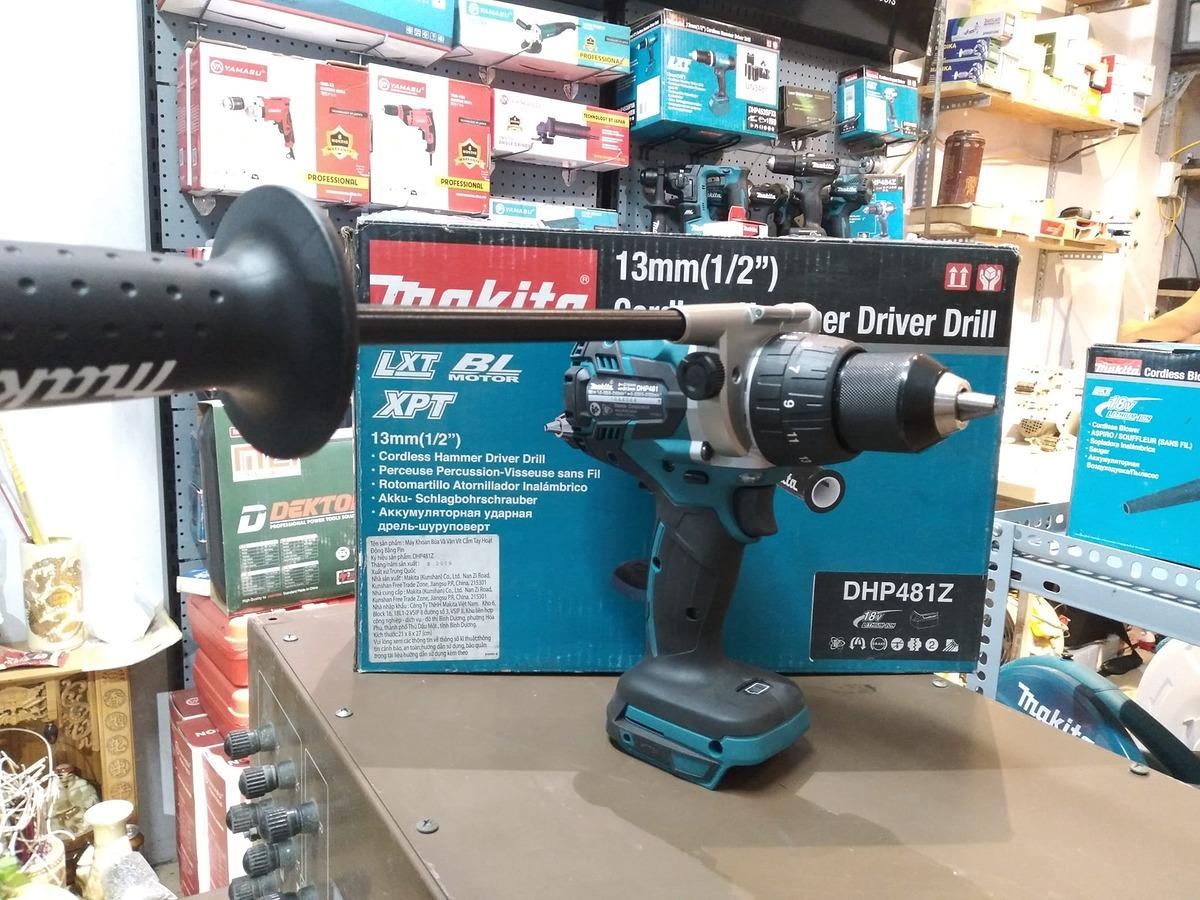 MÁY KHOAN BÚA, VẶN VÍT DÙNG PIN 18V MAKITA DHP481Z - HÀNG CHÍNH HÃNG