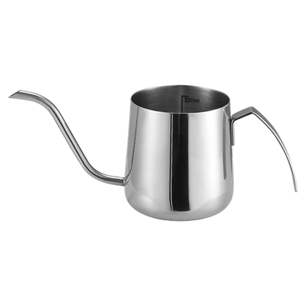Food Grade Stainless Steel Coffee Kettle Gooseneck Coffee Pot Thin Mouth 250ml