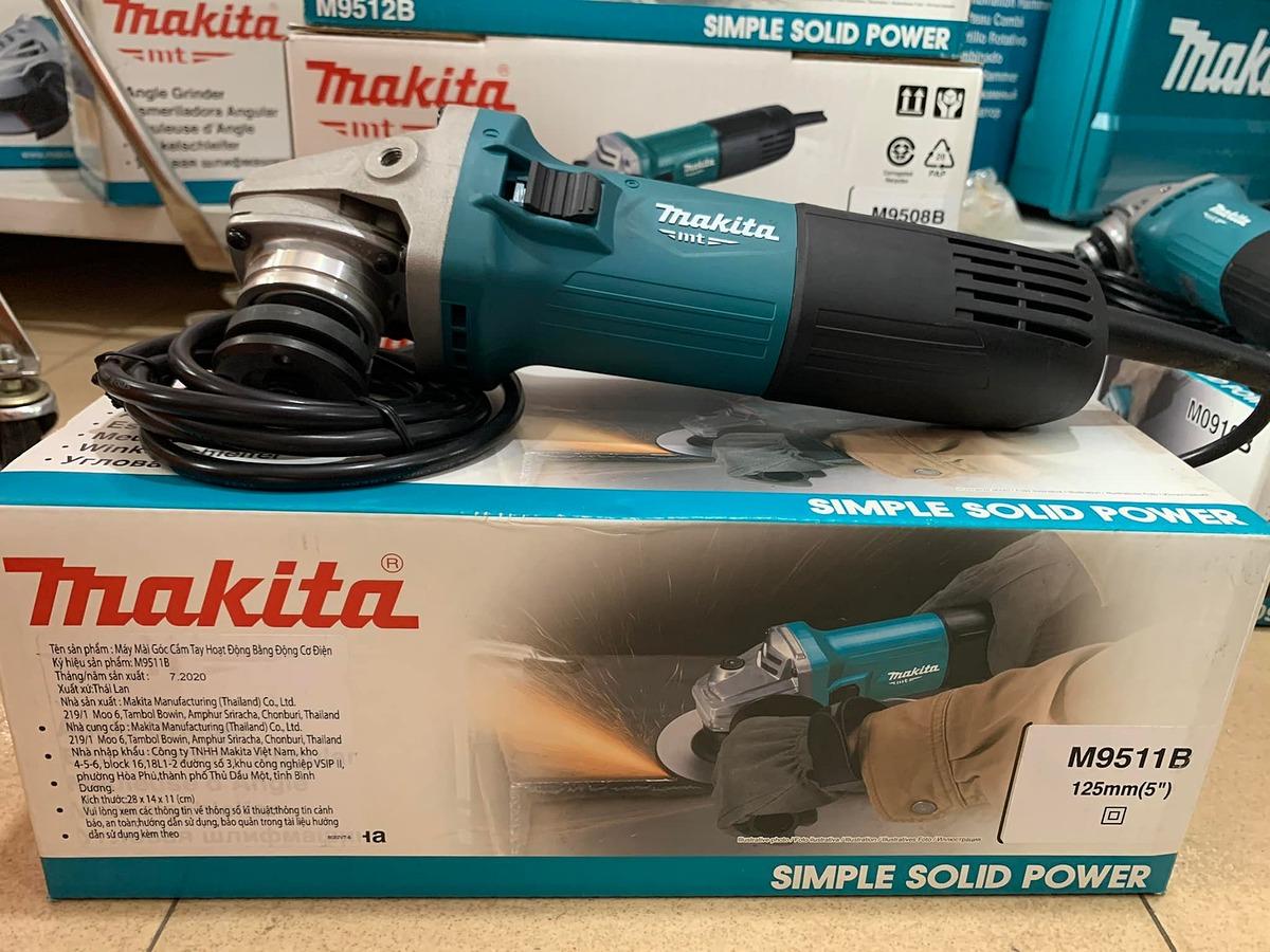 MÁY MÀI GÓC (CÔNG TẮC TRƯỢT) 850W 125MM MAKITA M9511B - HÀNG CHÍNH HÃNG