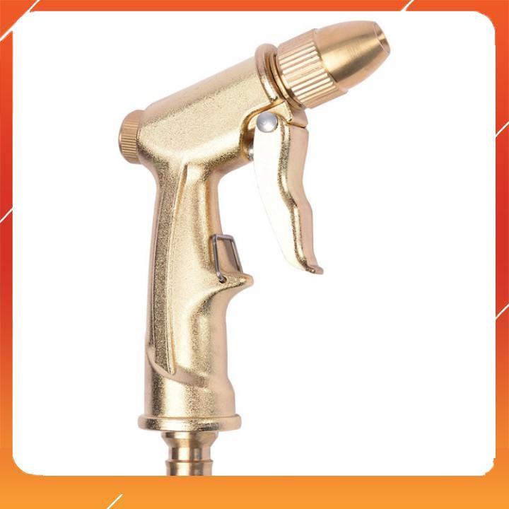 Bộ dây vòi xịt bơm nước tưới rửa ,tăng áp 3 lần,loại 3m,5m 206701-1 đầu đồng,cút nối nhựa vàng+ mở chai