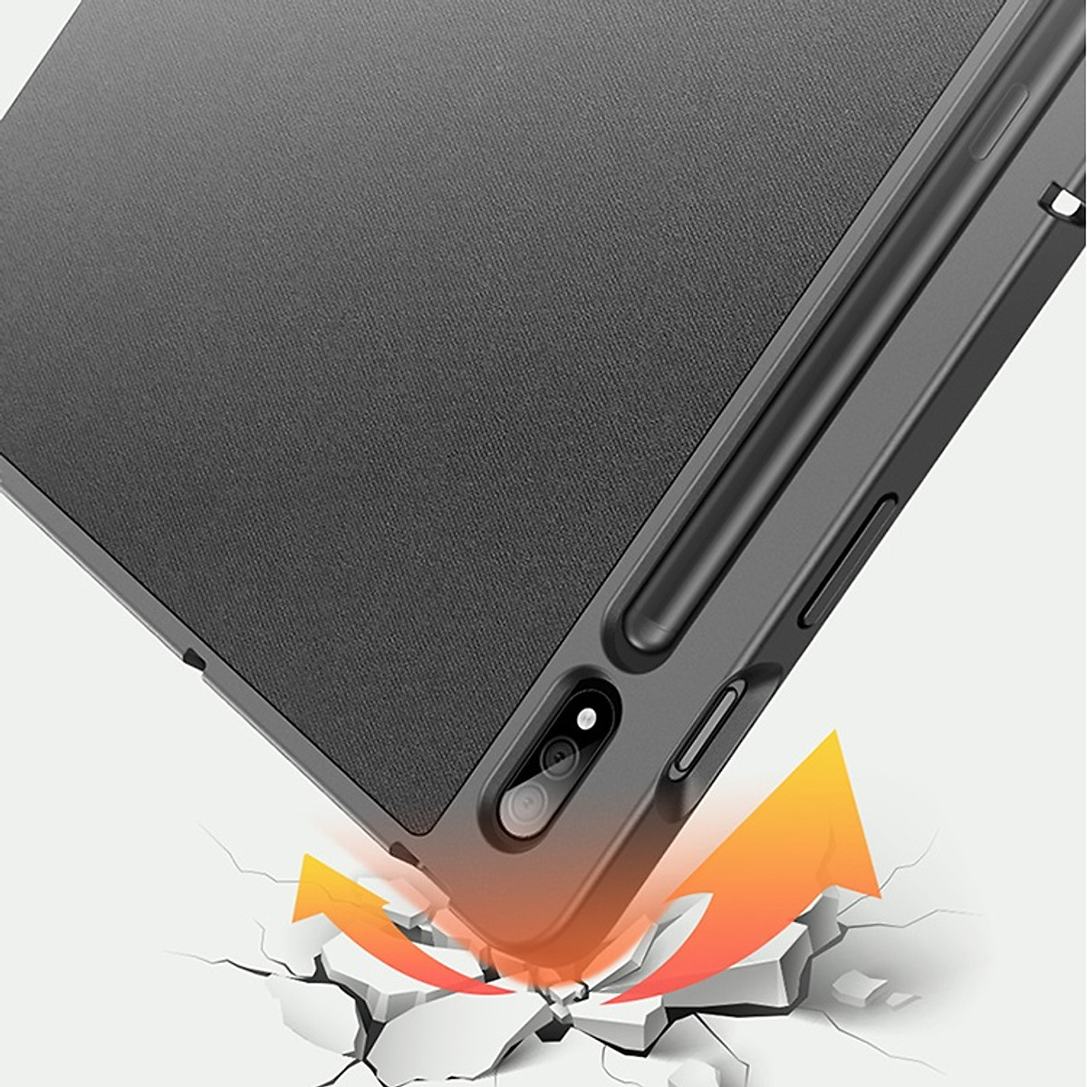 Bao da chống sốc cho Samsung Galaxy Tab S8 thương hiệu DUX DUCIS Domo Series cao cấp - Hàng nhập khẩu.