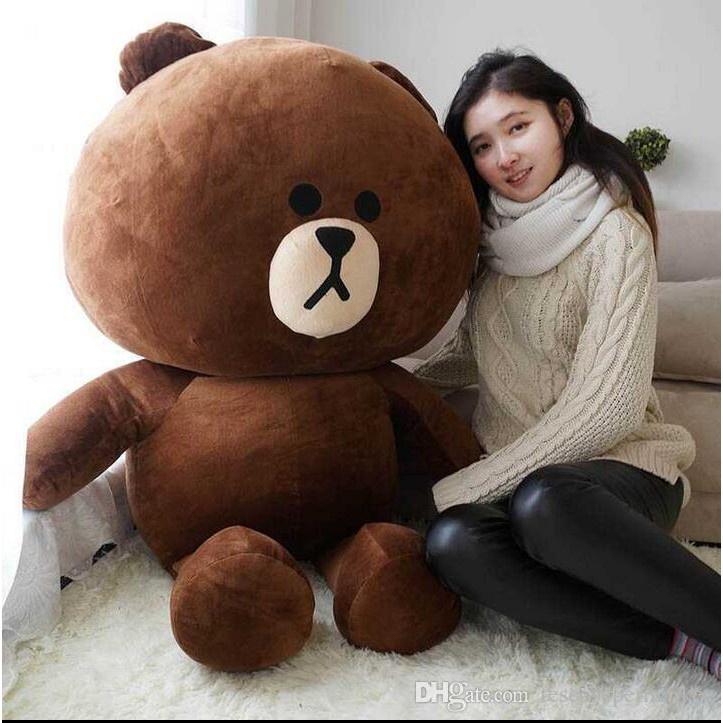 Gấu bông to Brown,gối ôm hình thú nhồi bông Brown siêu cute, gối ôm cho bé mềm mịn 1m5 / 1m1 / 95cm