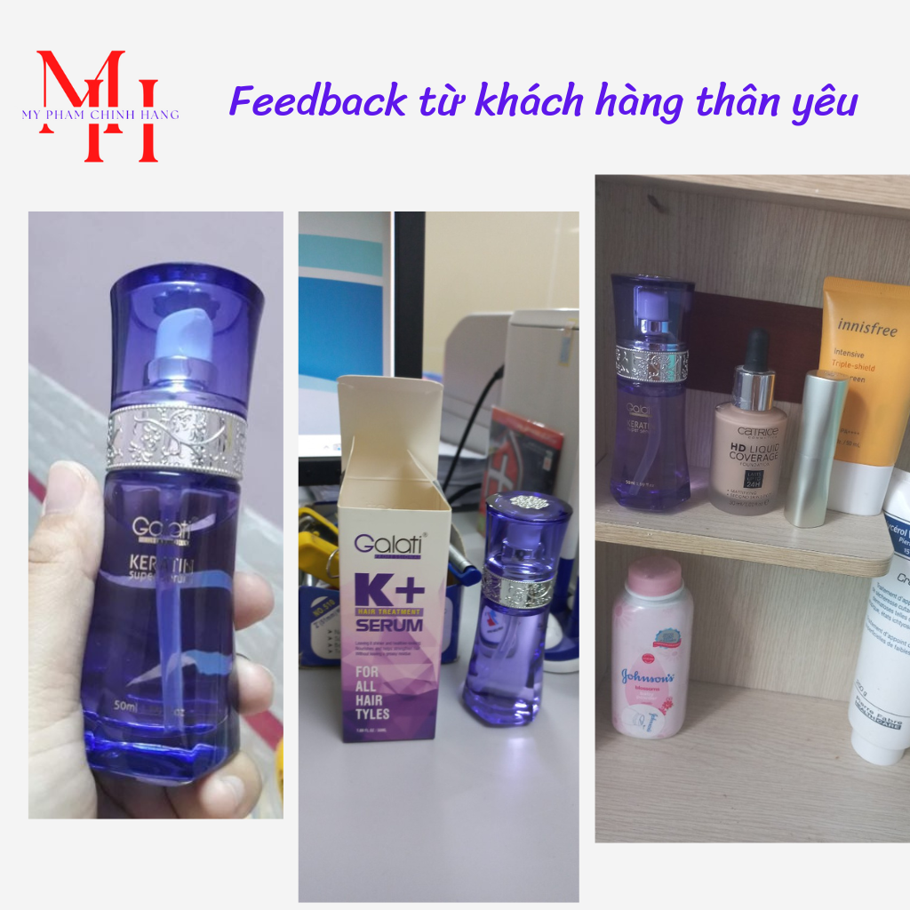 Serum dưỡng tóc cao cấp Hair Serum Galati - Người Việt tự hào dùng hàng Việt