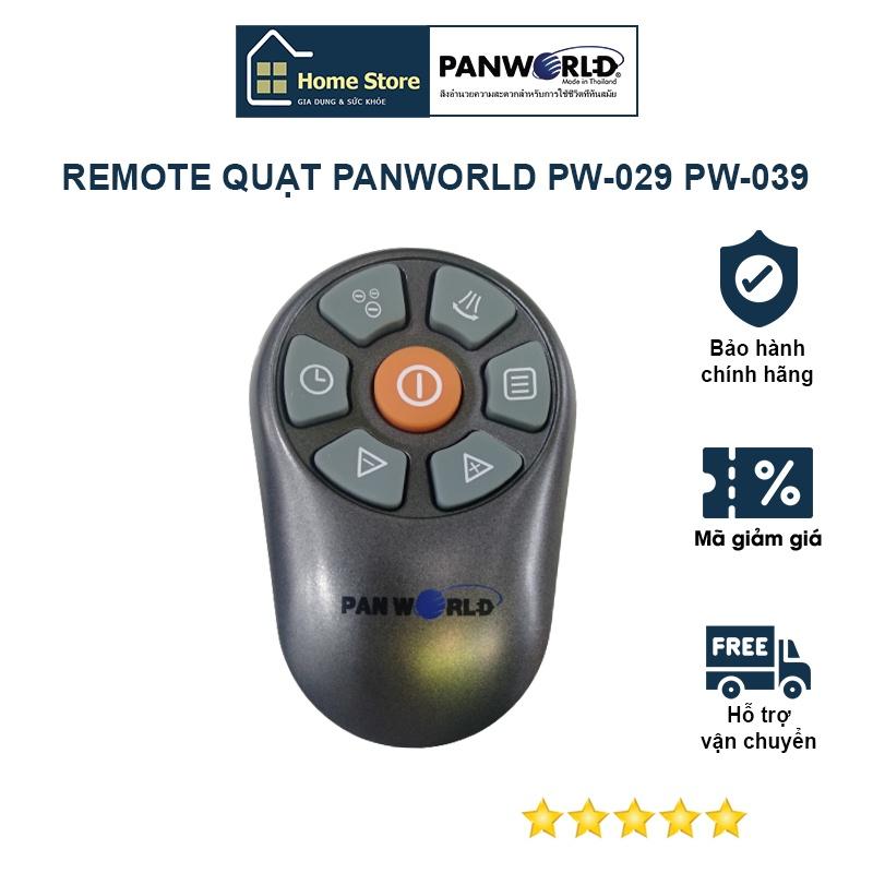 Remote quạt tháp không cánh Panworld PW-029H, PW-039H thương hiệu Thái Lan - Hàng chính hãng