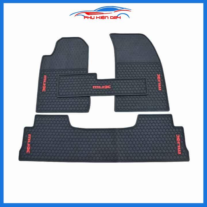 Lót sàn ô tô cao su MUX, MU-X 2015-2016-2017-2018-2019-2020-2021-2022 không mùi chống trơn trượt