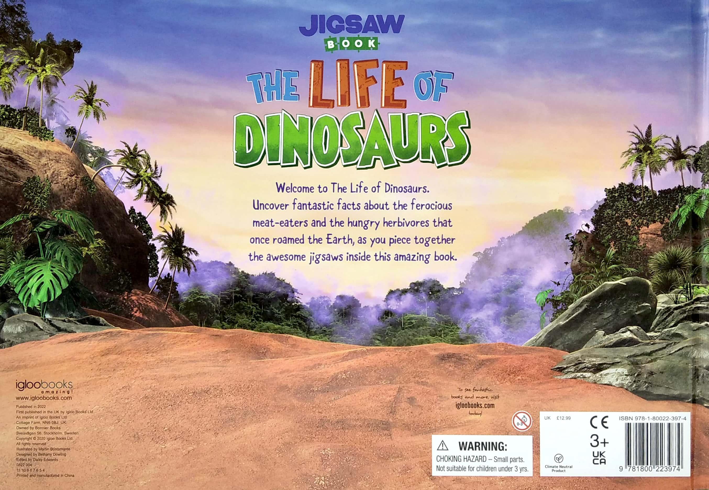 Jigsaw Book: The Life Of Dinosaurs