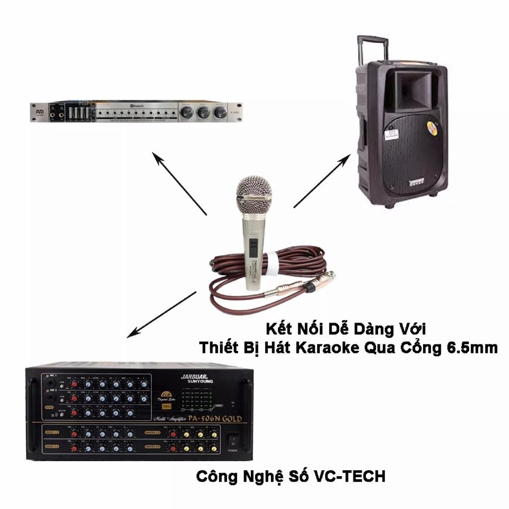 Micro có dây Tomahawk Thiết kế sang trọng - Chất âm nhẹ, siêu sáng Bắt âm nhạy micro hút chống hú tốt