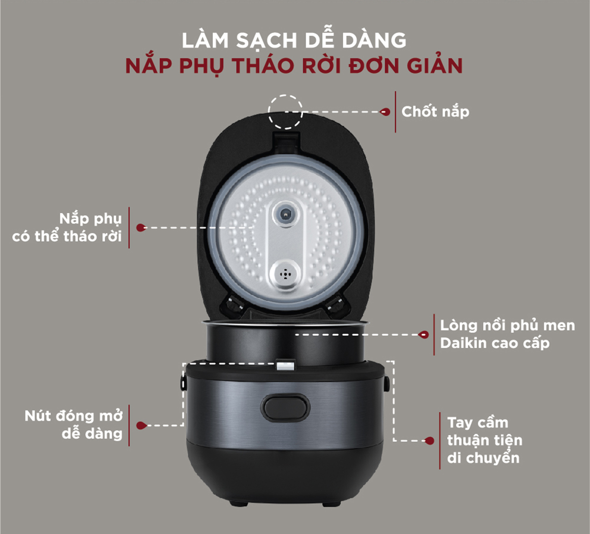 Nồi Cơm Điện Tử Cuckoo CR-0690F/BKBKCRVNCV 1.08L - Hàng chính hãng