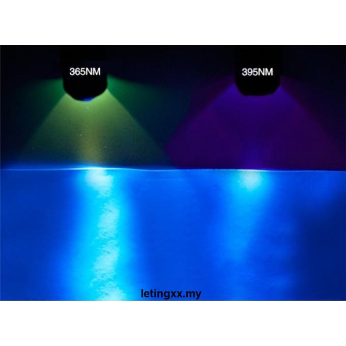 CREE Đèn Pin Mini Tia Uv 365nm 395nm Màu Đen Tiện Dụng