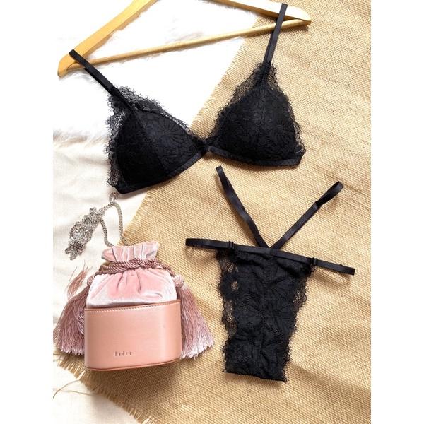 SET BRALETTE REN MÚT NGỰC QUẦN DÂY 