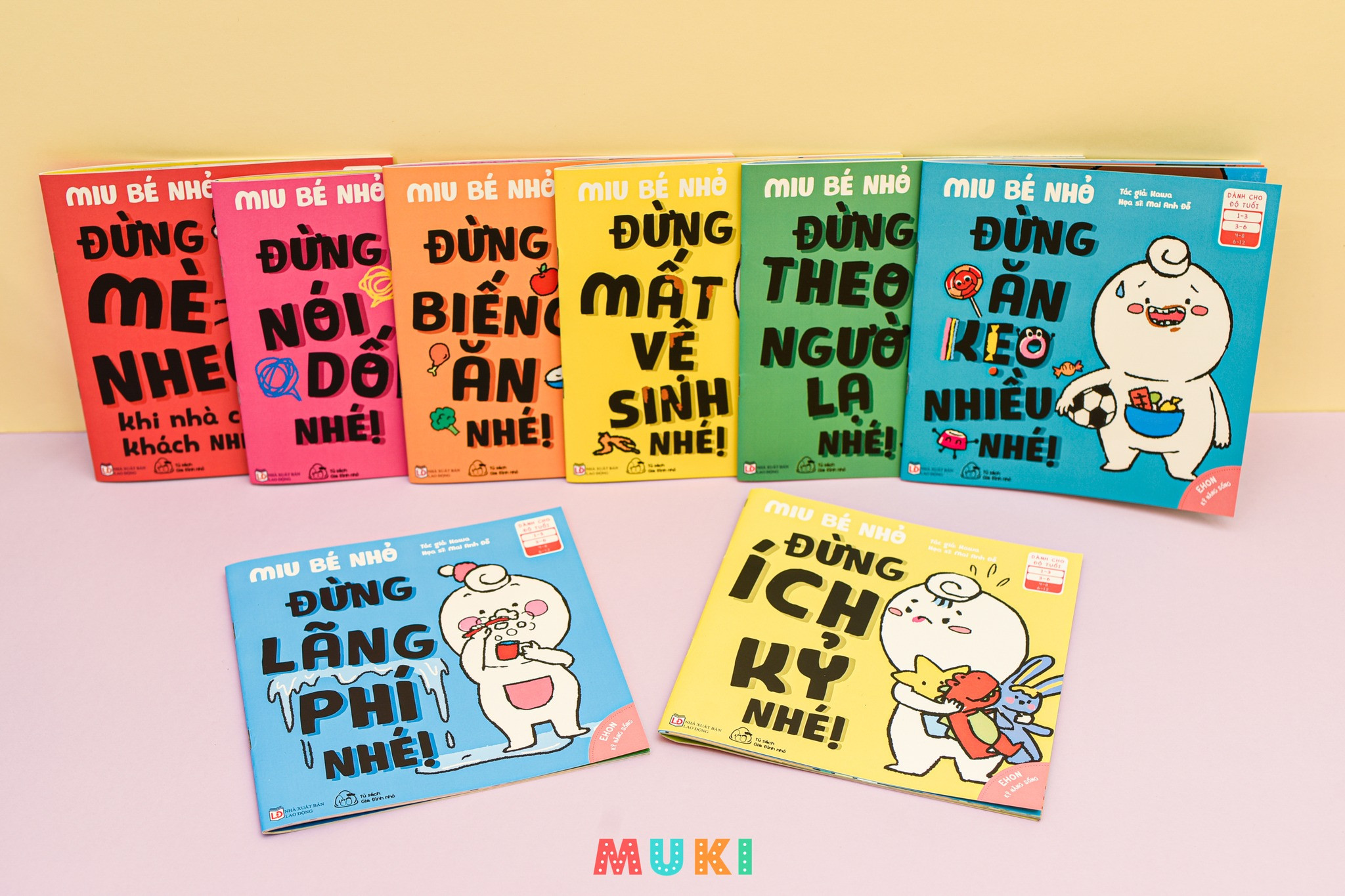 Sách bộ - Ehon kĩ năng sống - Miu bé nhỏ Phần 2 (COMBO 8 CUỐN)