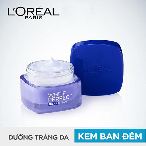 Kem Dưỡng Trắng Da Ban Đêm L'Oreal White Perfect 50ml