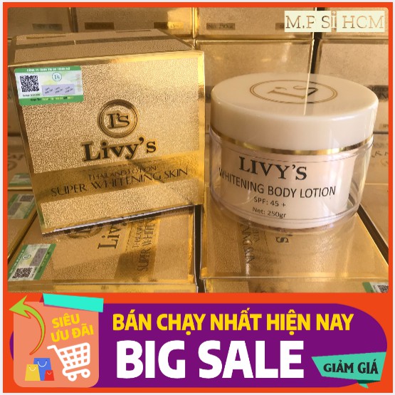 Body Livy's VÀNG Thái Lan 250G