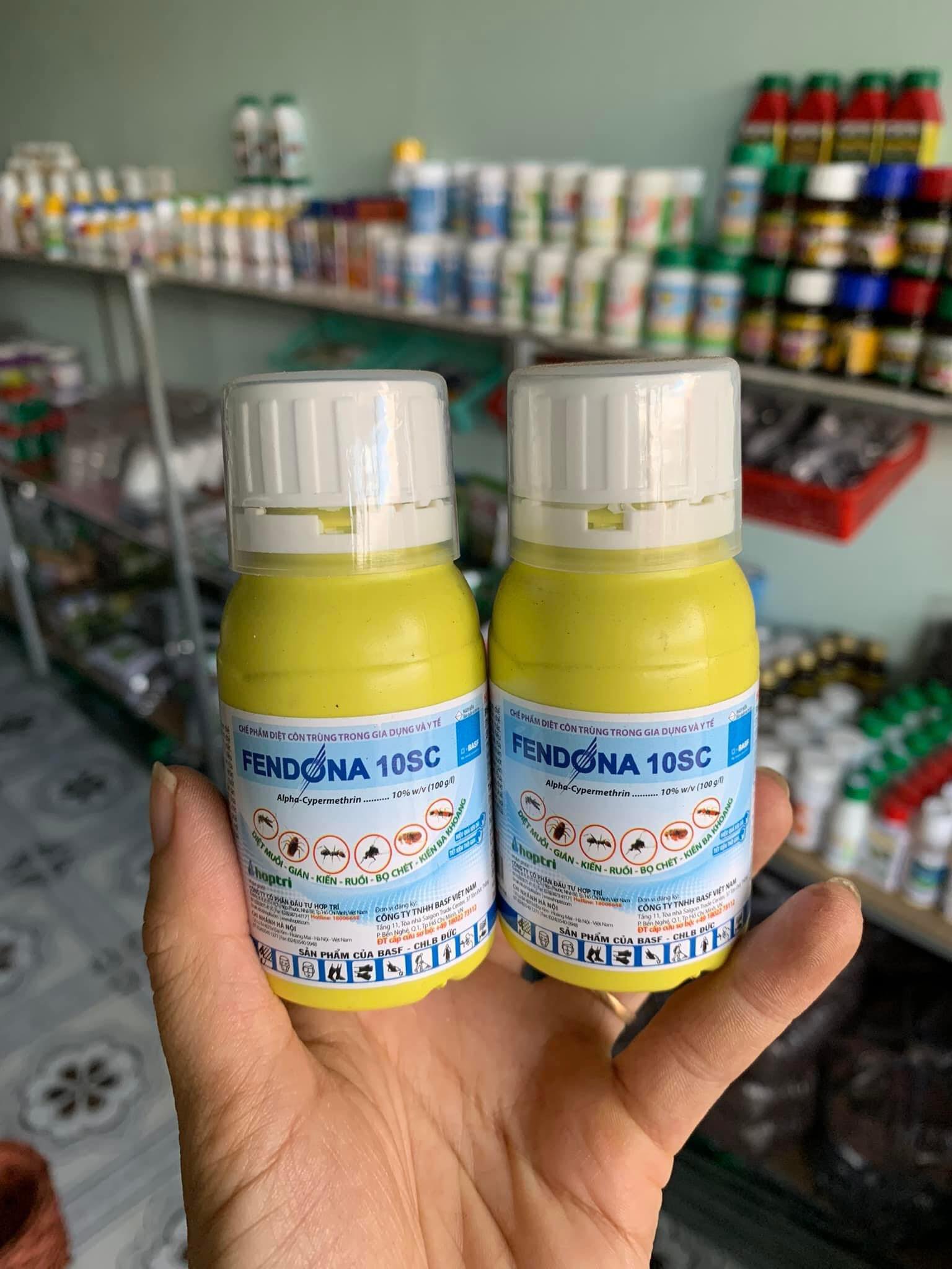 Thuốc diệt muỗi, gián, kiến, ruồi, bọ chét, kiến ba khoang Fendona 10SC 50 ml x 1 chai KHÔNG MÙI