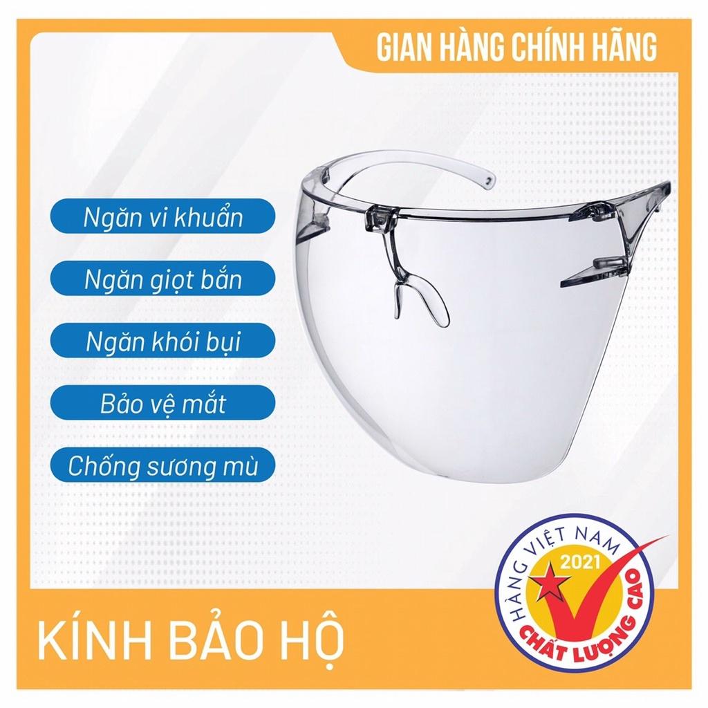 Kính chống giọt bắn - Kính bảo hộ đa năng trong suốt Asia dùng chung với kính cận - Hồ Phạm