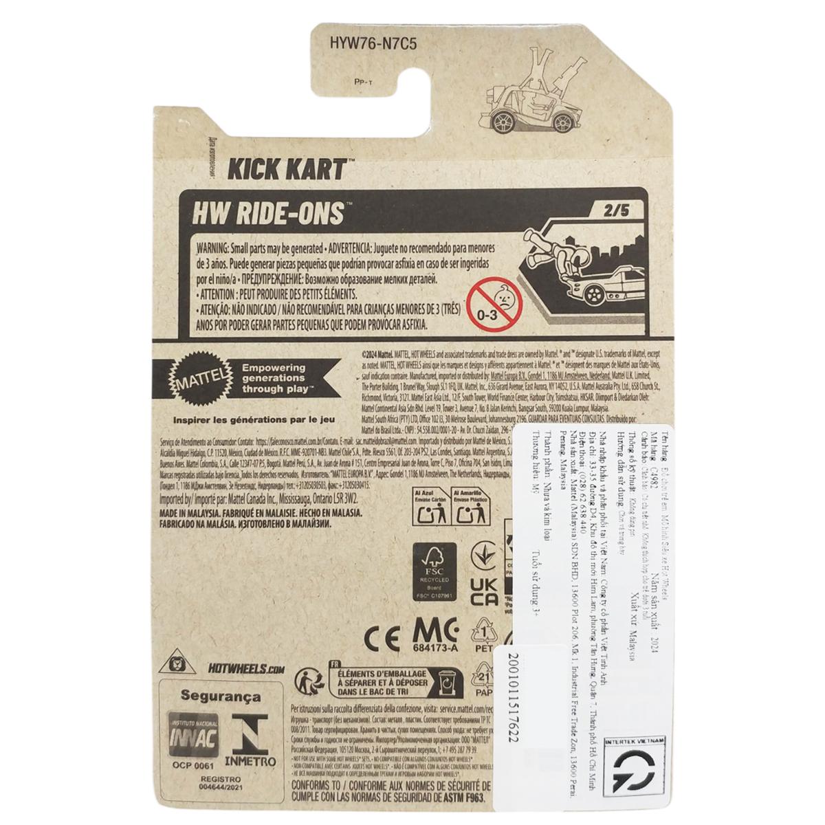 Siêu Xe Hot Wheels C4982 - 23/250 - Kick Kart