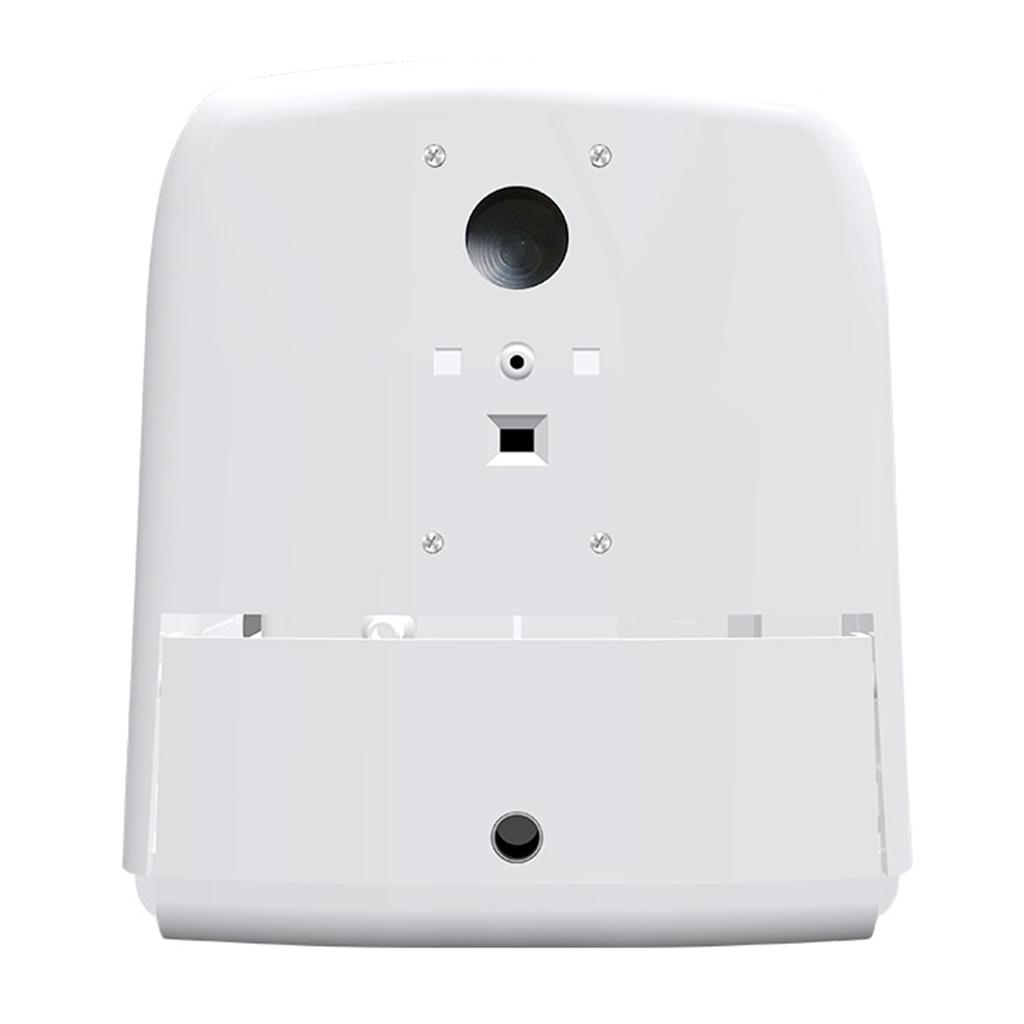 Wall-Mounted Body Thermometer Soap Dispenser, Non-Contact Digital Temperature Measurement with Alarm for Schools Offices Shops