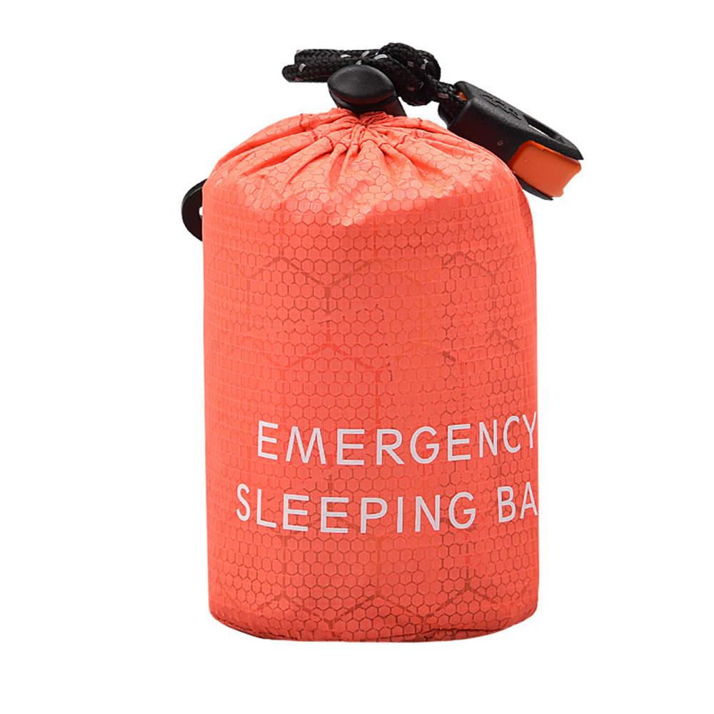 Túi ngủ khẩn cấp di động với bao đựng nén để cắm trại, du lịch khám phá