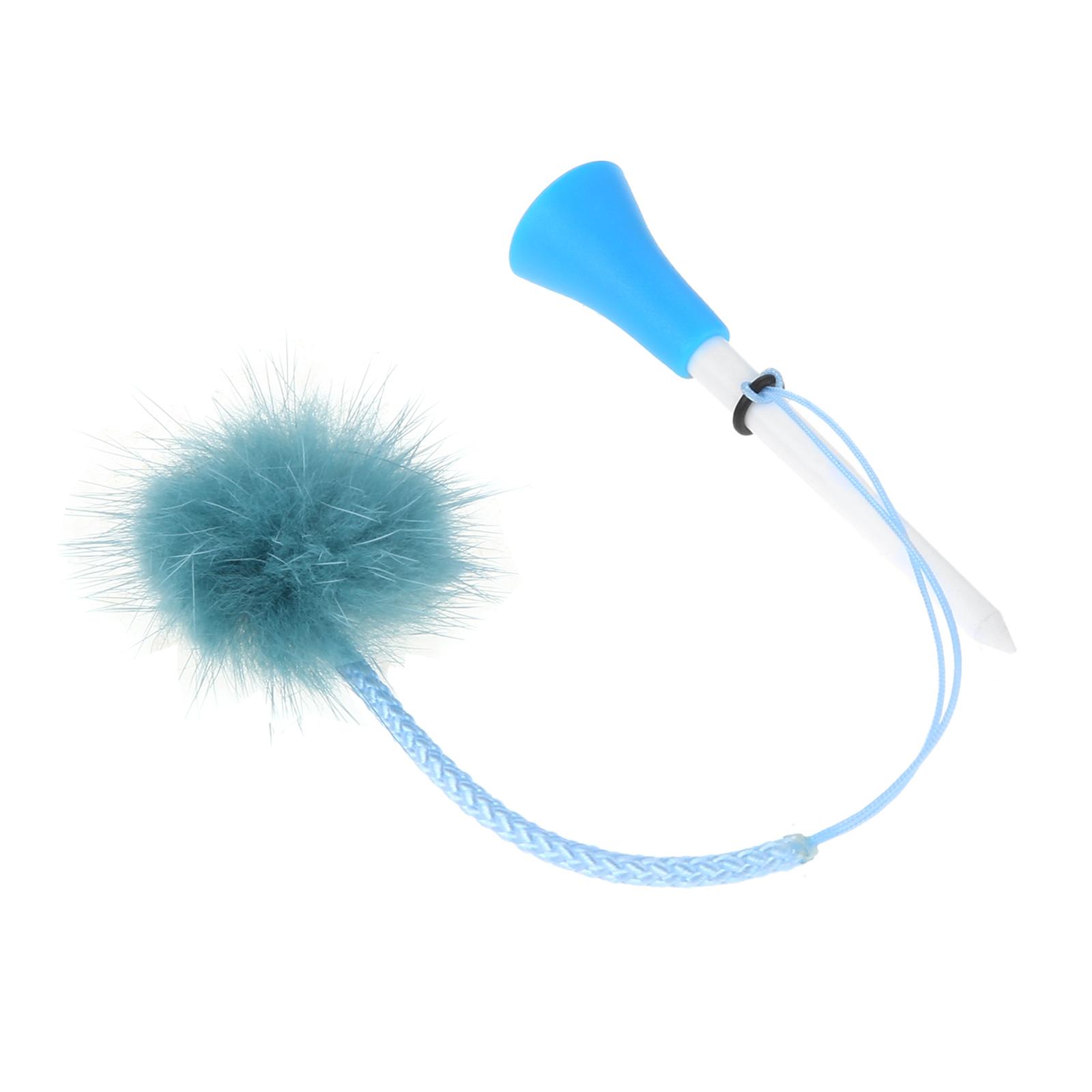 1/5 Cao Su Golf TEE Màu Sắc Khác Nhau 4Cm Giả Lông Chồn Sang Trọng Bóng Thủ Công Dây Bện Ngăn Ngừa Mất Golf Giá Đỡ Color: 5 colors kit