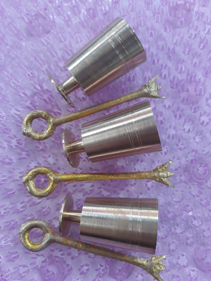 Cối giã trầu bằng đồng vàng nguyên chất
