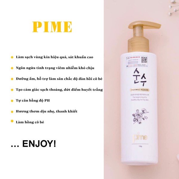 DUNG DỊCH VỆ SINH PHỤ NỮ PIME SOONSOO 150G