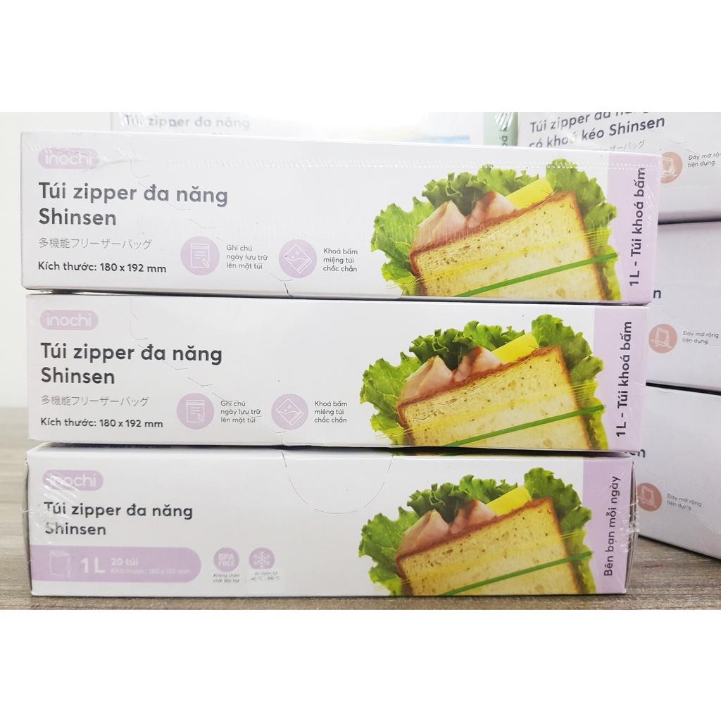 Túi zipper đa năng Shinshen 3L - Số lượng 20 túi - Kích thước: 230 x 280 mm