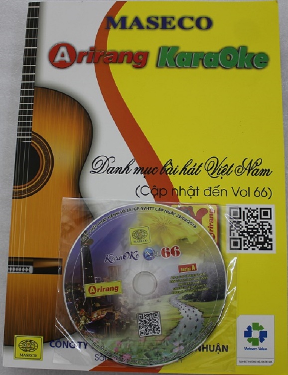 Đĩa Karaoke Arirang mới nhất Vol 66 (SERIAL A) + kèm album list nhạc -Hàng chính hãng