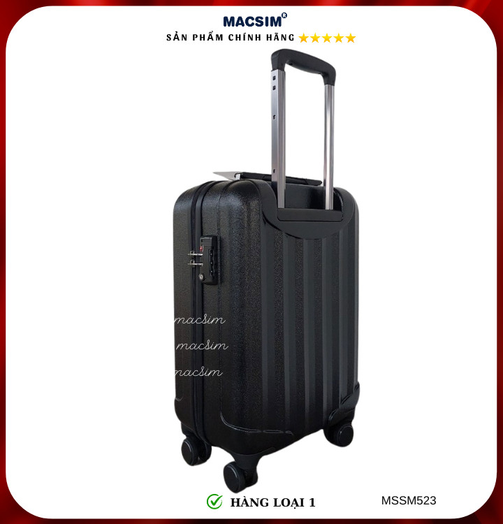 Vali cao cấp Macsim Smooire MSSM523 cỡ 20 inch màu đỏ - Hàng loại 1 màu đen, màu đỏ, màu gold