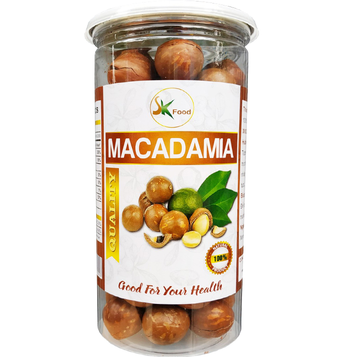 500G Macca Nứt Vỏ Hàng Nhập Khẩu Cao Cấp Thương Hiệu SK FOOD