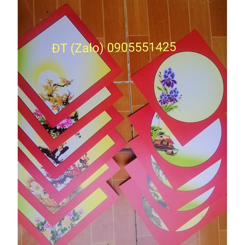 10 tờ Giấy viết thư pháp kích thước 126cm x 26cm, nhiều mẫu