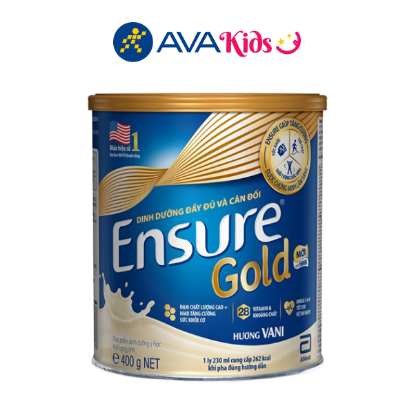 Sữa bột Ensure Gold vani 400g - Hàng chính hãng