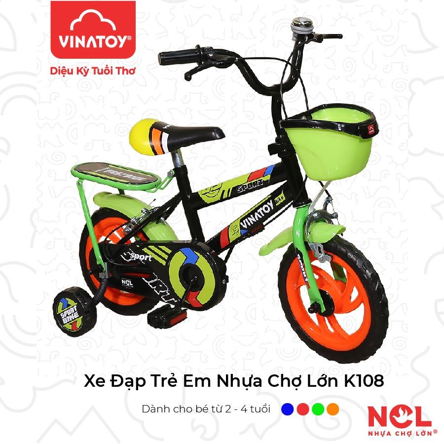 Xe Đạp Trẻ Em Nhựa Chợ Lớn K108 Cho Bé Từ 2 đến 4 Tuổi