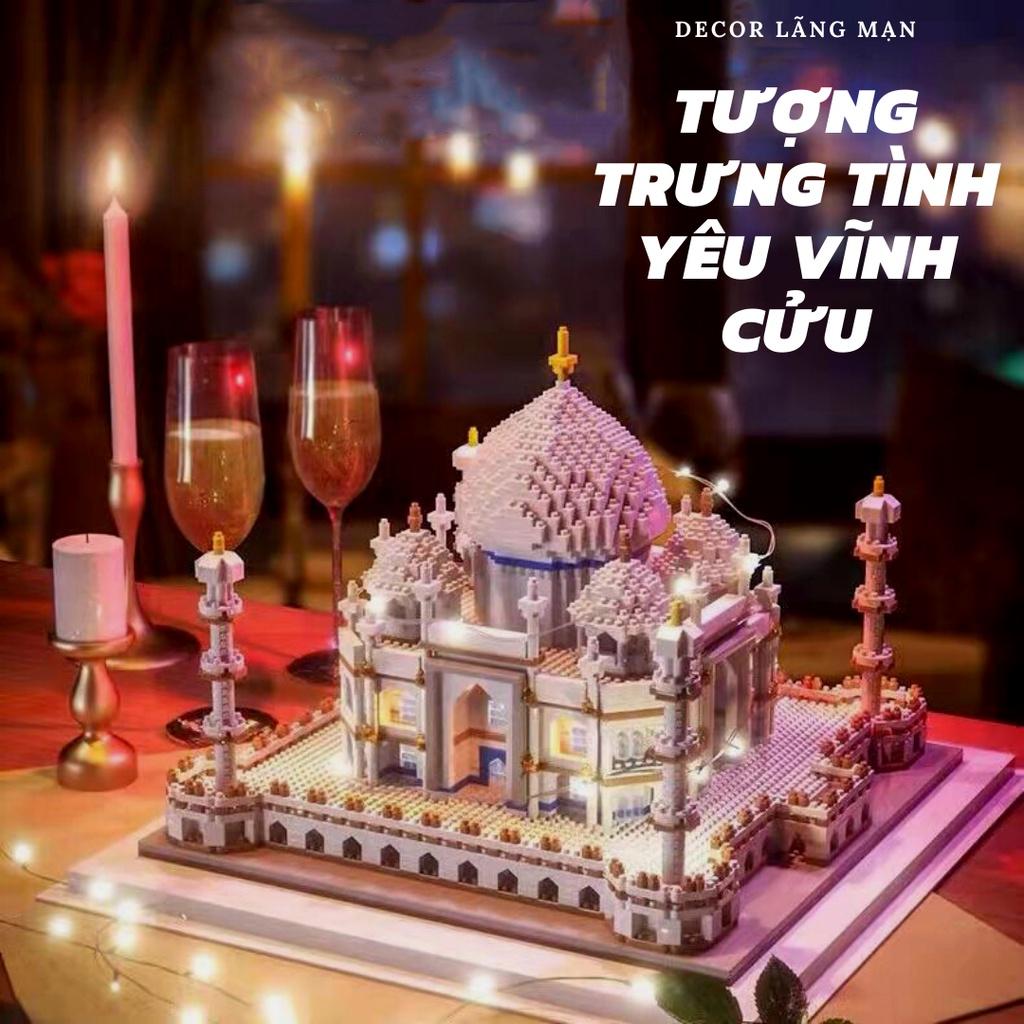 HÀNG SẴN- ĐỒ CHƠI XẾP HÌNH LẮP RÁP KIẾN TRÚC KỲ QUAN THẾ GIỚI ĐỀN MỘ TAJ MAHAL ẤN ĐỘ