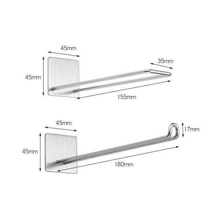 Bộ Giá Treo Móc Quần Áo, Kẹp Phơi Đồ Tiết Kiệm Không Gian Thép Không Rỉ INOX304