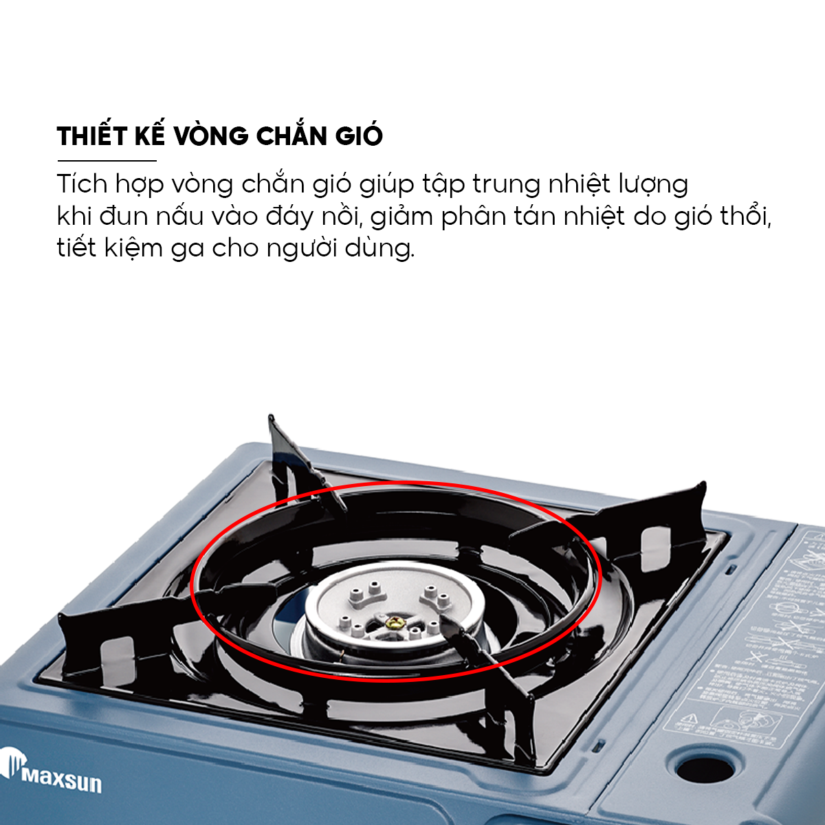 Bếp gas du lịch Maxsun MS-520 - Hàng chính hãng
