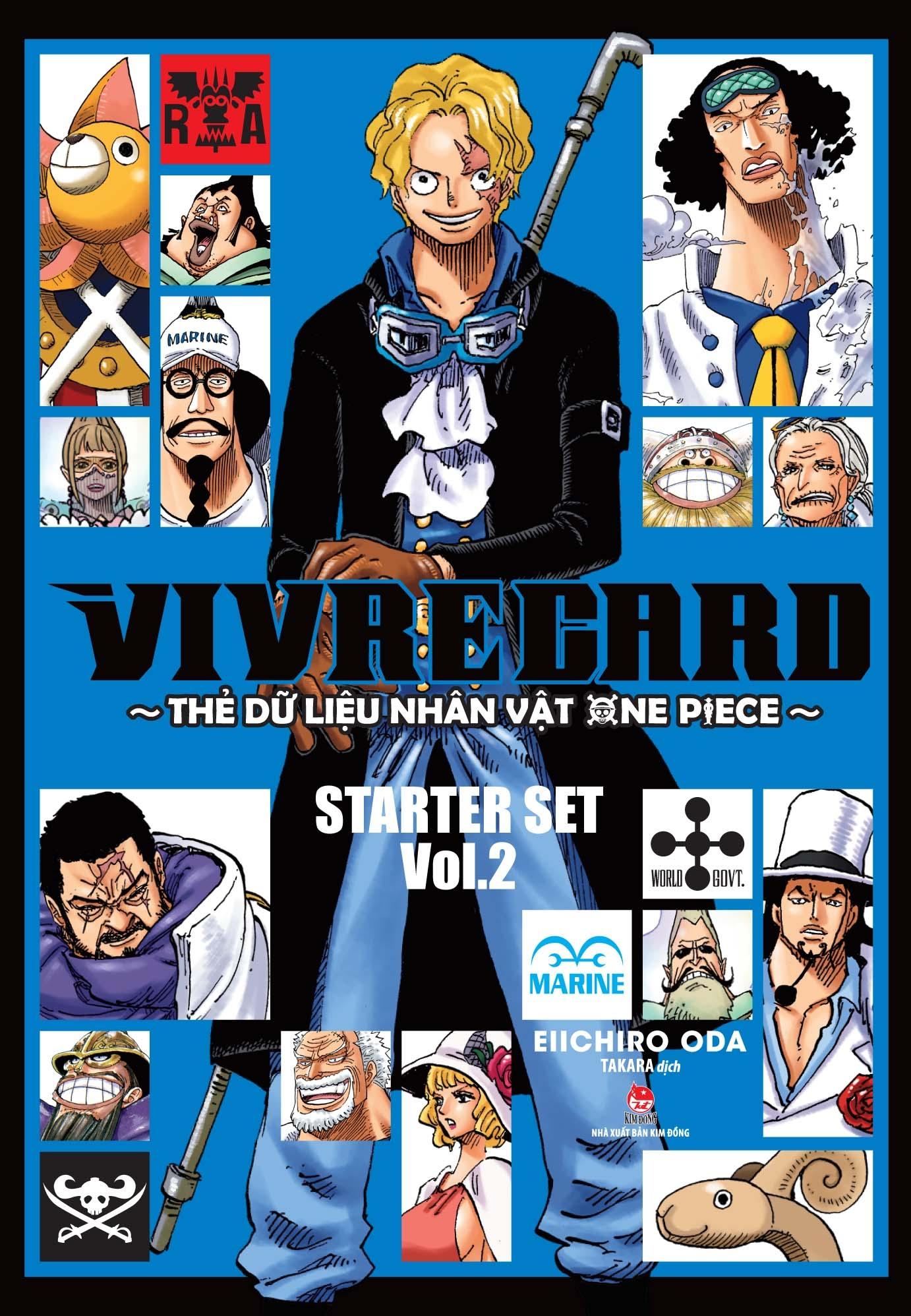 Vivre Card - Thẻ Dữ Liệu Nhân Vật One Piece Starter Set - Tập 2 - Tặng Kèm Obi