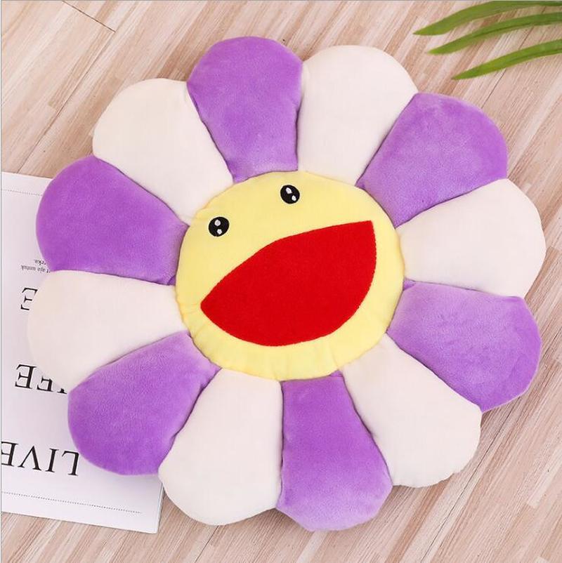 Kawaii 55Cm Hoa Hướng Dương Sang Trọng Gối Hoa Nhiều Màu Sắc Mềm Búp Bê Trẻ Em Sàn Cho Bé Thảm Chơi Trang Trí Nhà Gối Quà Tặng