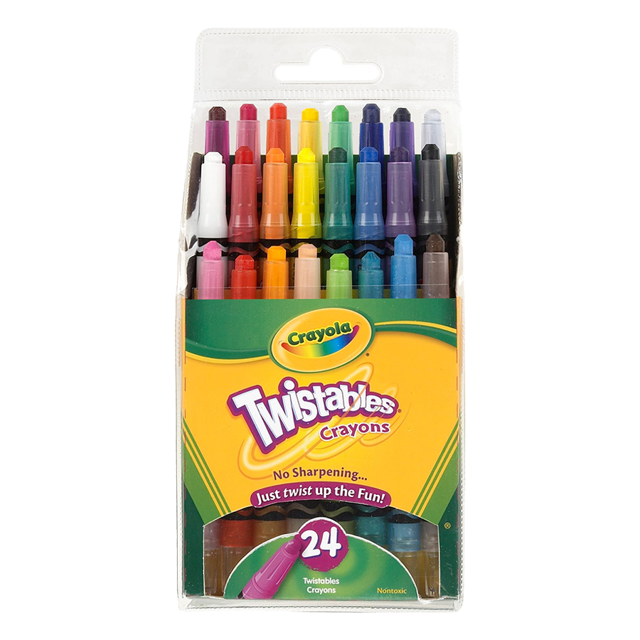 Bút Sáp Dạng Vặn CRAYOLA 529724 - 24 Màu (Loại Nhỏ)