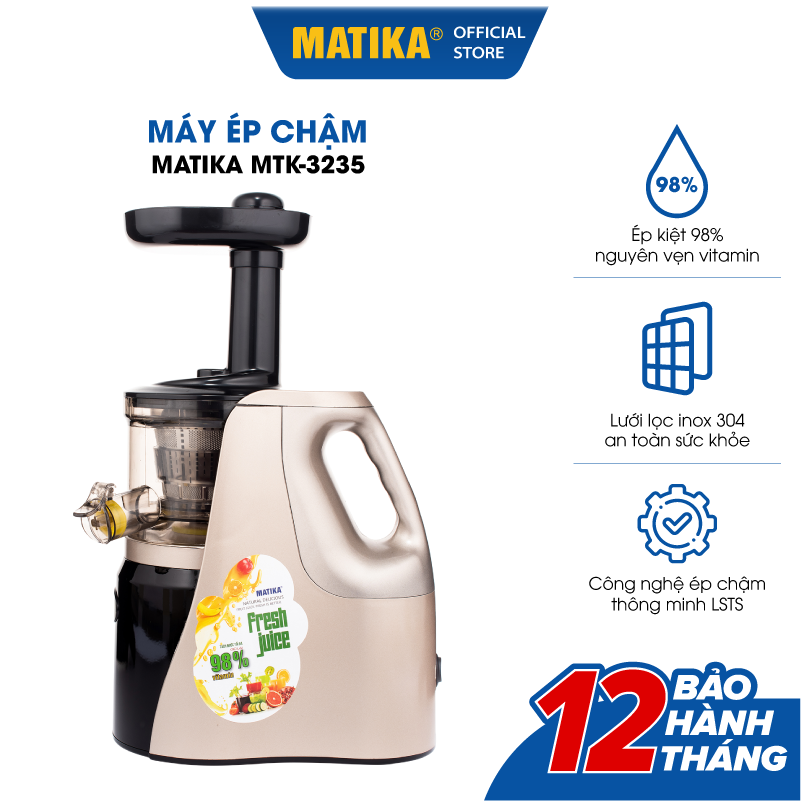 Máy Ép Chậm MATIKA 1L 150W MTK-3235, Hàng Chính Hãng