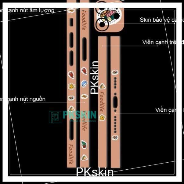 Miếng dán skin viền in hình cho iPhone 12, 12 pro, 12 pro max, 12 mini theo yêu cầu(bộ 4