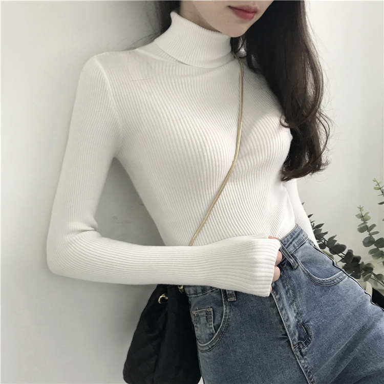 Áo len cổ lọ form ôm dành cho nữ