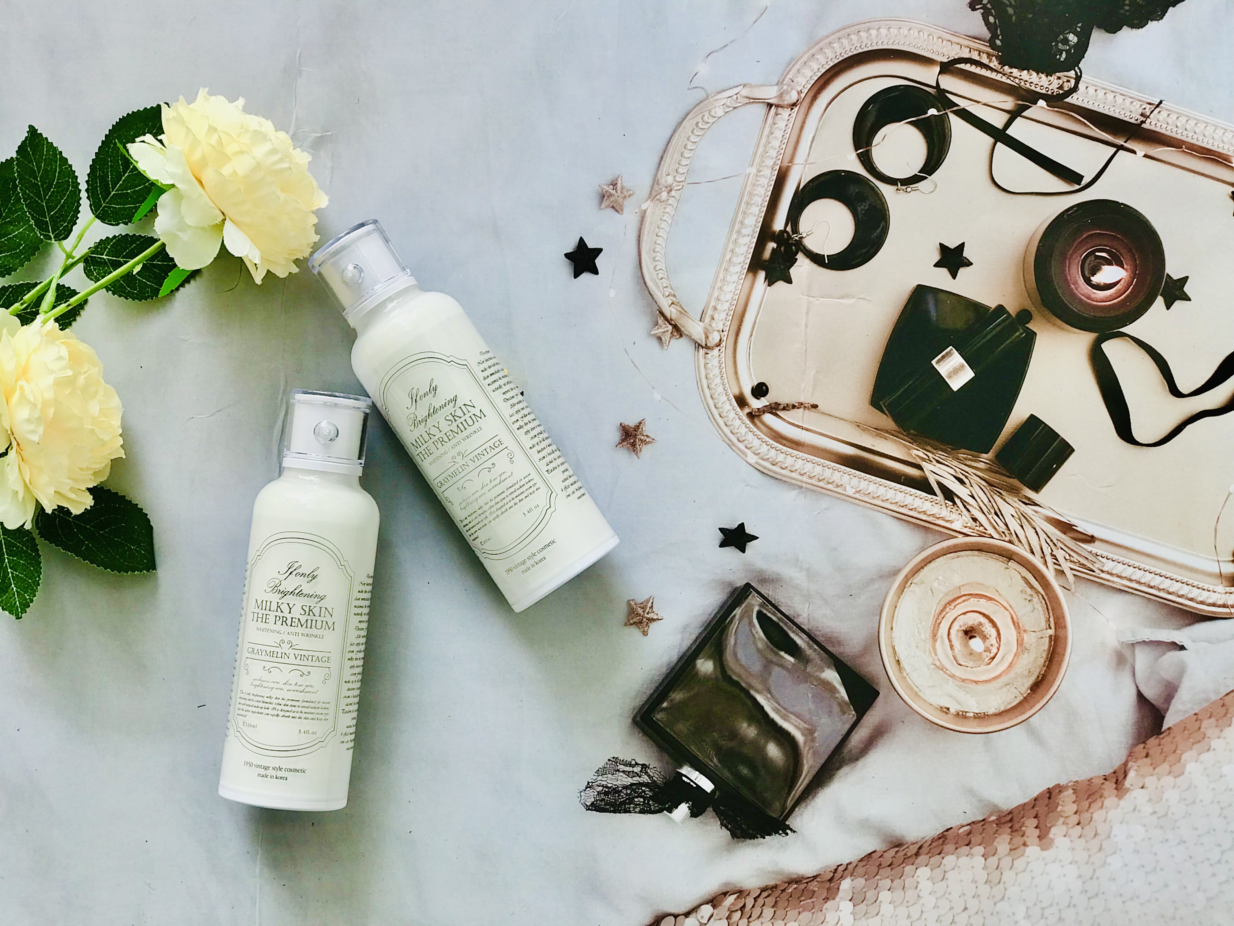 Kem dưỡng trắng da mặt và body Graymelin Vintage If Only Brightening Milky Skin The Premium 100ml